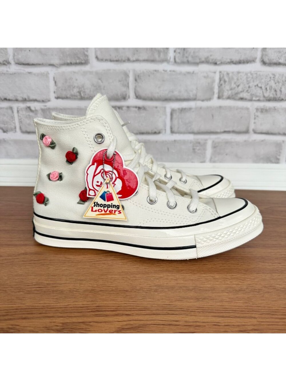 ❤️Converse Chuck 70 Hi Valentine 3D Roses Sz 6 Mens Shoes Heart Sneakers A10637C